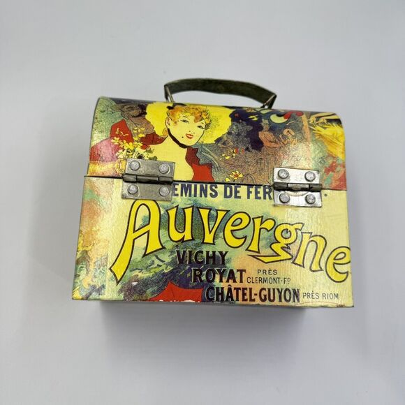 Vintage Galvanized Tin Storage Lunch Box by The MacBeth Collection - Picture 3 of 17